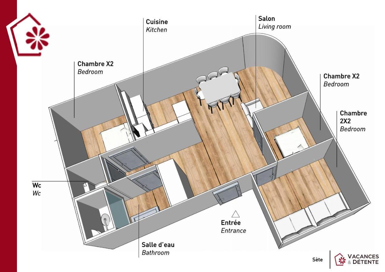 Grand Appartement Au Coeur De Sète Dış mekan fotoğraf